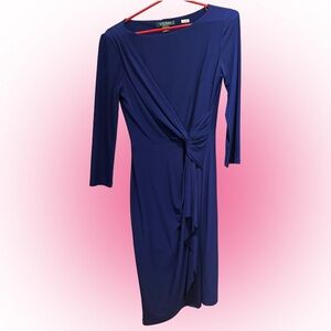 Ralph Lauren Deep Blue Long Sleeve Dress